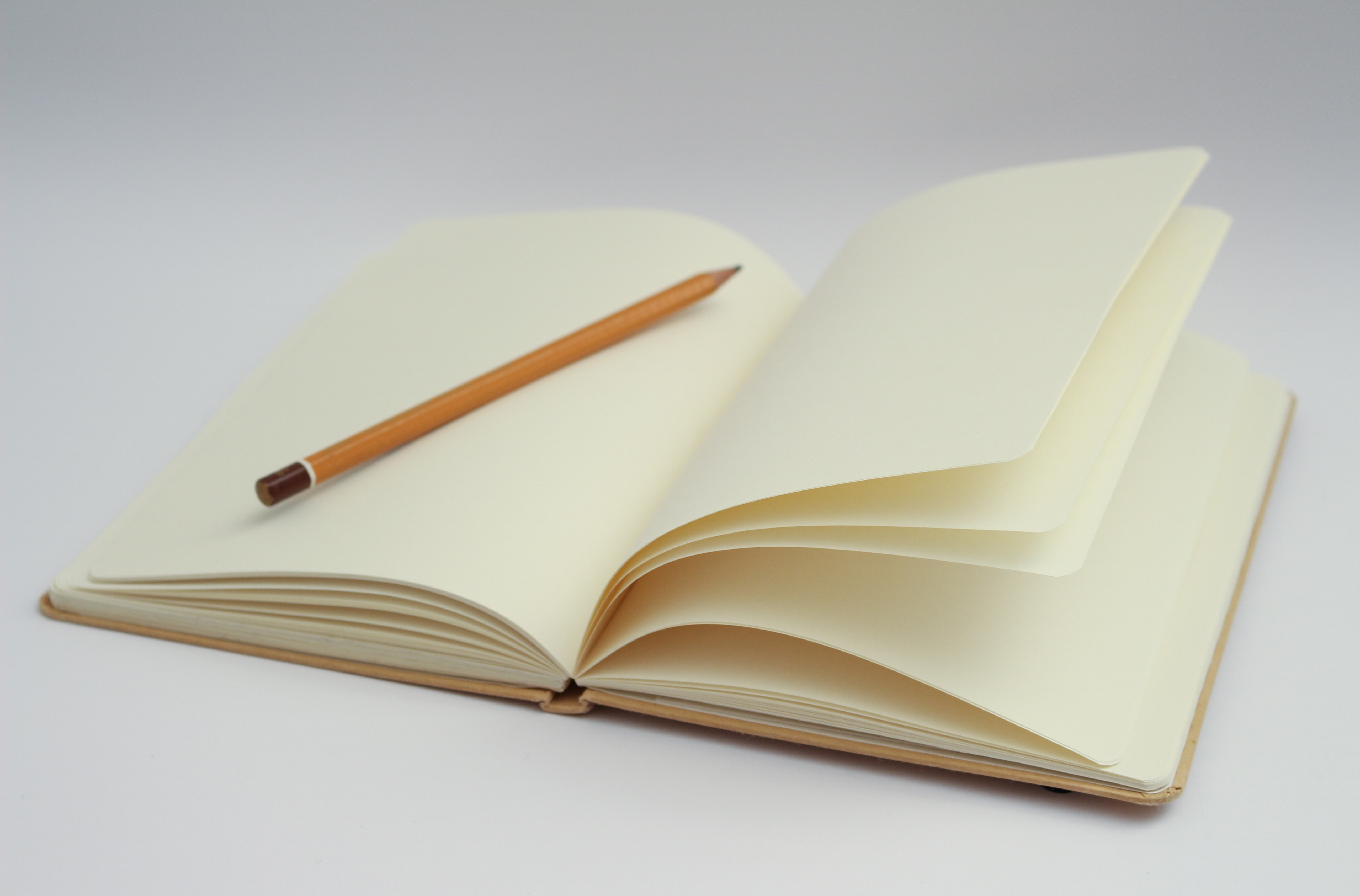 Notepad with pencil